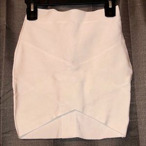 Meilun White Bandage Skirt
